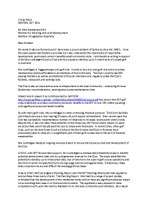 Sample letter to MLA