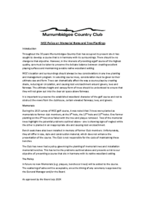 Memorial Planting policy – 2024