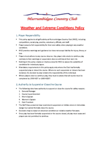 Extreme Weather Policy – Feb 2026