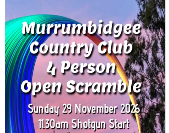 2026 Murrumbidgee Country Club 4 Person Scramble